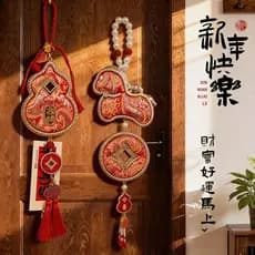 2026 ano do cavalo canção Jin cabaça pingente não-esquerda artesanal novo chinês cabaça sino pingente porta pendurado de