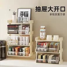 Caixa de armazenamento de mesa transparente tipo gaveta cosméticos diversos organizador caixa multifuncional dormitório