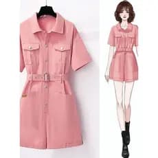 2026 verão Plus Size feminino novo estilo macacão feminino pequeno cintura alta cintura estreita Shorts macacão feminino
