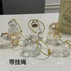 Estoque pronto Saco de armazenamento de pêlos de gato transparente pingente gatinho cápsula comemorativa brinquedo colet