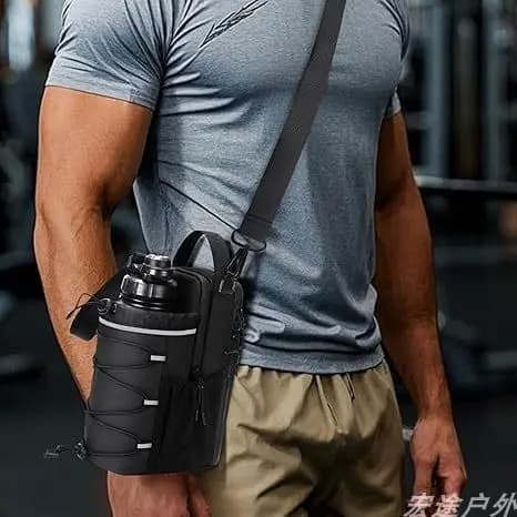 Estoque pronto Novos produtos transfronteiriços Fitness Bolsa magnética para garrafa de água com ímã de grande capacidad