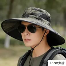 Verão novo estilo chapéu de sol masculino montanhismo ao ar livre aba grande chapéu de sol balde de pesca chapéu de sol