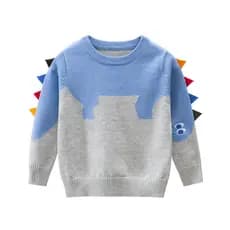 Crianças roupas infantis dos desenhos animados camisola 2026 primavera inverno novas crianças médias pequenas dinossauro