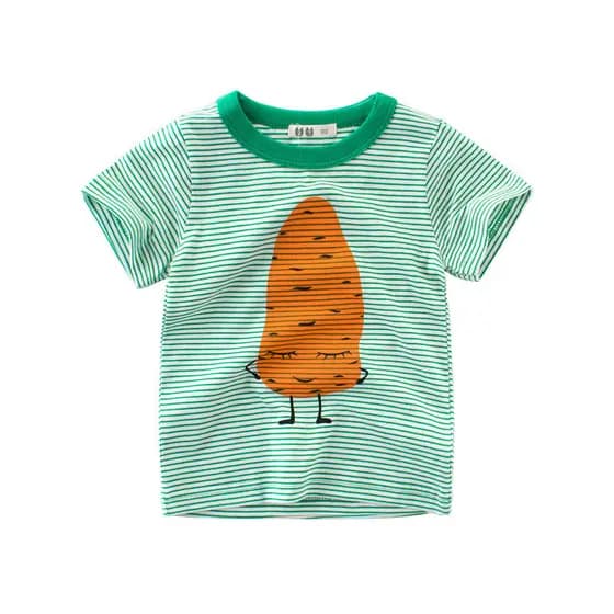 Crianças 2026 verão novo estilo versão coreana roupas infantis camiseta roupas de bebê meninos meninas de manga curta li