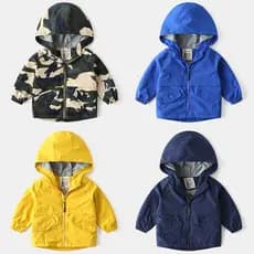 Jaqueta corta-vento infantil versão coreana roupas infantis primavera topo bebê cor sólida camisa com zíper meninos jaqu