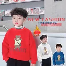Meninos forro de lã moletom primavera inverno novo produto versão coreana urso Casual pequeno médio crianças quente engr