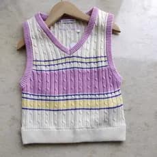 Estilo coreano meninas colete primavera outono estilo colete infantil superior 120-160 tamanho