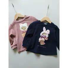 Estilo japonês Bar meninas puro algodão Terry moletom japonês pulôver pequeno médio crianças moletom tamanho 90-110 prim