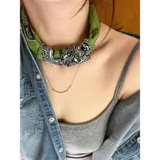 Lenço de seda luz luxo High-End feminino 2025 novo estilo pescoço pequeno lenço quadrado azul caju flor All-Match Floral