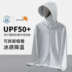 UPF50 + Anti-ultravioleta novo estilo de seda gelo resfriamento protetor solar roupas 2025 esportes ao ar livre estilo f