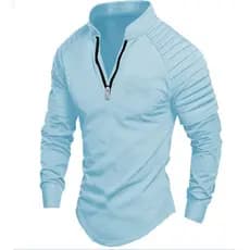 2025 primavera outono novo estilo camisa polo com zíper manga longa camisa polo esportiva masculina europa américa taman