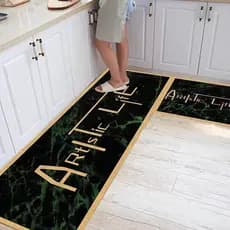 Tapete de chão de cozinha tapete de pé porta tira longa antiderrapante tapete de cozinha tapete de porta doméstico dos d