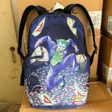 Auto-reservado SG cauda único ombro duplo tubarão mochila estudante japonês mochila Graffiti Casual estudante do ensino