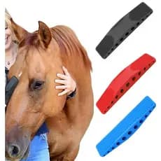 Suprimentos equestres escova de cavalo banho massagem escova cavalo cão beleza escova banho massagem escova 6 em 1 remoç
