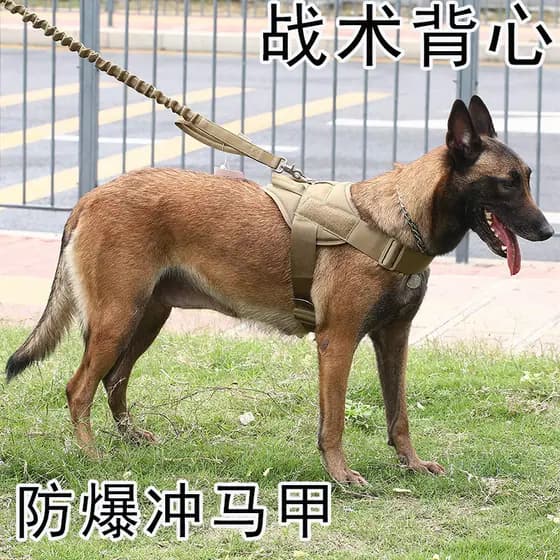 Cão tático cinta peito cavalo treinamento do cão coleira especial tração corda colete estilo militar cão tático náilon c