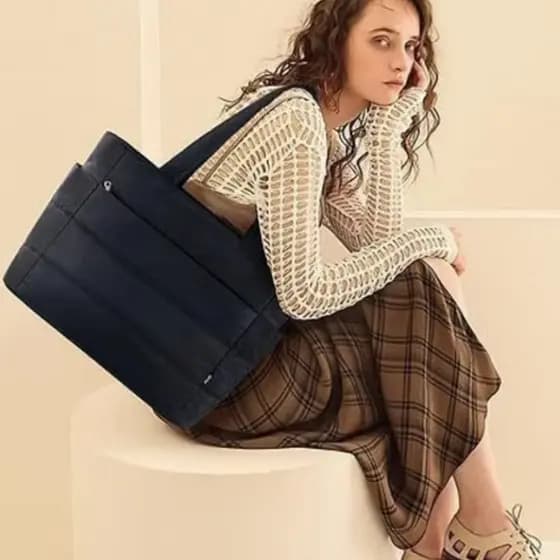 2025 novo estilo moda All-Match bolsa de um ombro feminina simples cor sólida grande capacidade bolsa Casual Commuter sa