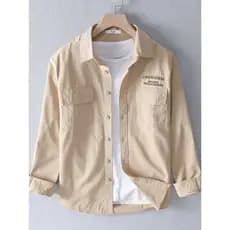 2024 novo estilo primavera outono masculino de manga comprida na moda Workwear camisa masculina topo estilo japonês solt