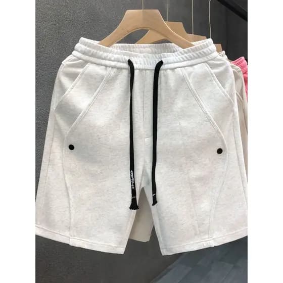 Popular branco cinza Casual Shorts masculino na moda marca plâncton calças de cinco pontos 2025 verão novo estilo esport