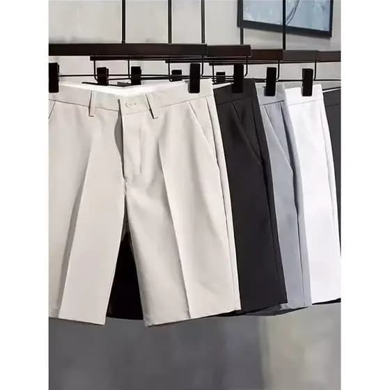 2026 verão novo estilo calças Shorts finos masculino Street Wear ins solto Casual terno tamanho grande calças de cinco p