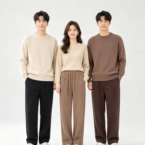 Bedoha Plus Size calças femininas masculinas outono inverno solto velo-velo calças casuais cintura alta mais magro olhar