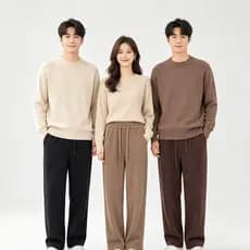 Bedoha Plus Size calças femininas masculinas outono inverno solto velo-velo calças casuais cintura alta mais magro olhar