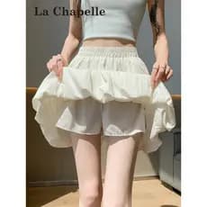 Lashebel Super quente idade-reduzindo Bowknot flor Bud saia feminina verão cintura alta solta a linha inchado abóbora es
