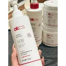 OKCS Shampoo de reparo suave Condicionador Ácido fraco Brilho suave Melhora o Frizz Danificado Bifurcado Anti-quebra