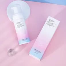 Mousse de limpeza hidratante alta de romã vermelha 150ml mousse de limpeza masculino feminino bolha remoção de óleo mous