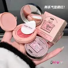 Gege urso doce cor almofada transparente Blush pêssego cor Puff Rouge revela ternura rejuvenesce a tez estilo coreano vi