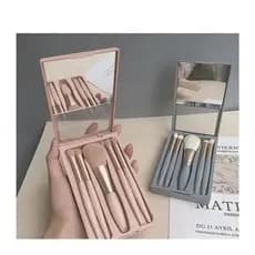 Conjunto de pincéis de maquiagem para viagem, cabelo Super macio, iniciante, pó solto, sombra, três peças, armazenamento