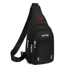 Novo estilo saco de peito masculino bolsa de ombro mensageiro Casual crossbody saco Oxford pano peito crossbody saco na
