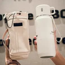 Capa térmica para copo, alça para copo de água transversal, capa protetora Universal, grande capacidade, portátil, bolsa