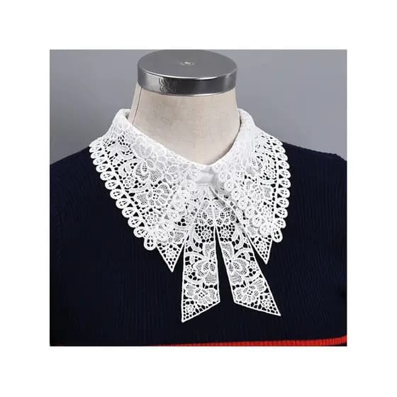 Acessórios de renda colar feminino versão coreana camisa separada colar decorativo moda All-Match gravata borboleta cola
