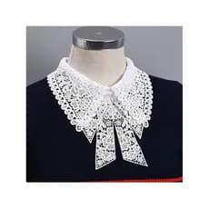 Acessórios de renda colar feminino versão coreana camisa separada colar decorativo moda All-Match gravata borboleta cola