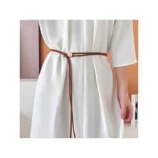 Nova corda de couro macio cinto fino feminino verão combinando saia camisa moda decoração All-Match ajustável cintura lo