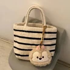 Novo estilo coreano bolsa de lona sacola diária Casual nicho Retro saco trabalho Commuter quatro estações saco