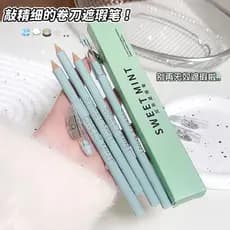Caneta corretiva de efeito duplo doce hortelã, capa para marcas de Acne, olheiras, manchas, reparação de rosto, vem com