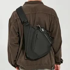 Novos homens versão coreana à prova dwaterproof água saco de peito ombro saco do mensageiro grande capacidade multifunci