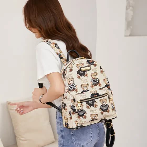 Uma peça de envio mochila de lona versão coreana mochila feminina mochila de viagem feminina saco de pano Popular saco d