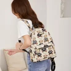 Uma peça de envio mochila de lona versão coreana mochila feminina mochila de viagem feminina saco de pano Popular saco d
