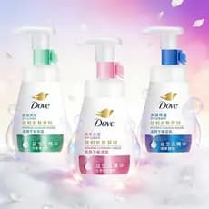 Dove espuma de limpeza Mousse de aminoácidos suave hidratante limpeza Facial limpador hidratante flor de cerejeira limpa