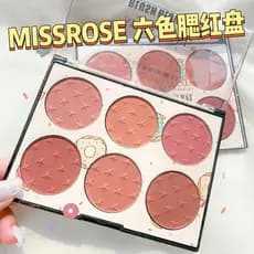 MISSROSE Paleta de Blush de seis cores Multi-Color Repairing Rouge Powder Destacando Iluminador Barato Artista de maquia
