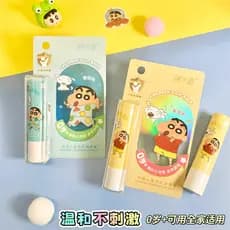 [Crayon Shin-Chan Co-Branded] Ice Love Cartoon Bálsamo labial infantil de cuidado duplo hidratante hidratante batom Anti
