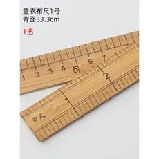Régua alfaiate especial régua de bambu medição roupas régua roupas alfaiate ferramenta régua de madeira 30cm régua de co