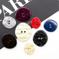 Versão coreana cor botão de resina de dois olhos moda casaco botão camisola blusão jaqueta All-Match botão decorativo bo