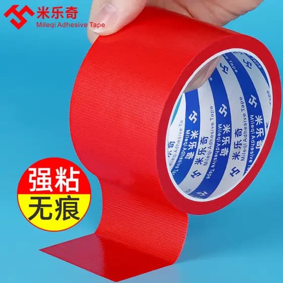 Cola de Base de pano de face única vermelha Mileqi Cor de amarração de tubo de ar condicionado Cola forte à prova d'água