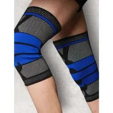 Joelheira Compressão Flexivel 3D Ortopedica Esportiva P/ Treino Alivia Dor No Joelho Espiral Estabilidade
