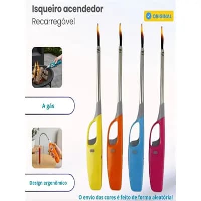 kit  Acendedor de fogão com haste flexível recarregável modelo aleatorio