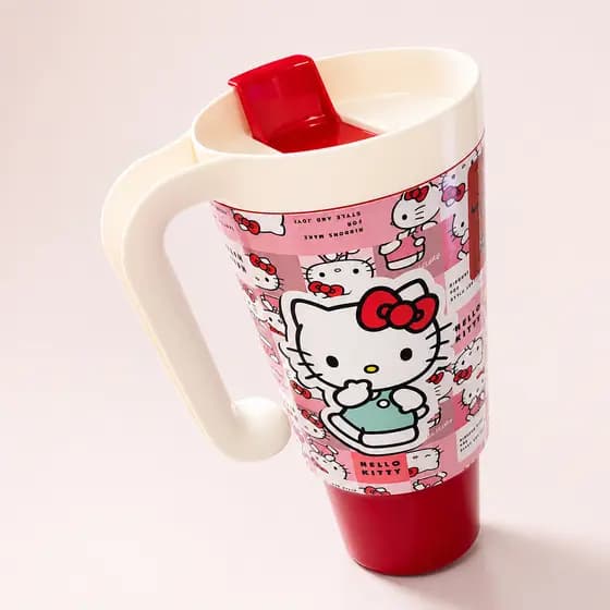 Copo Tumbler Com Alça Hello Kitty Grande