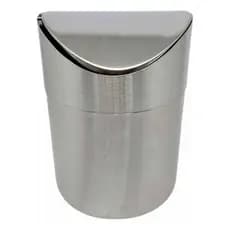Mini Lixeira Em Inox Swing Pia Cozinha Café 1,5l